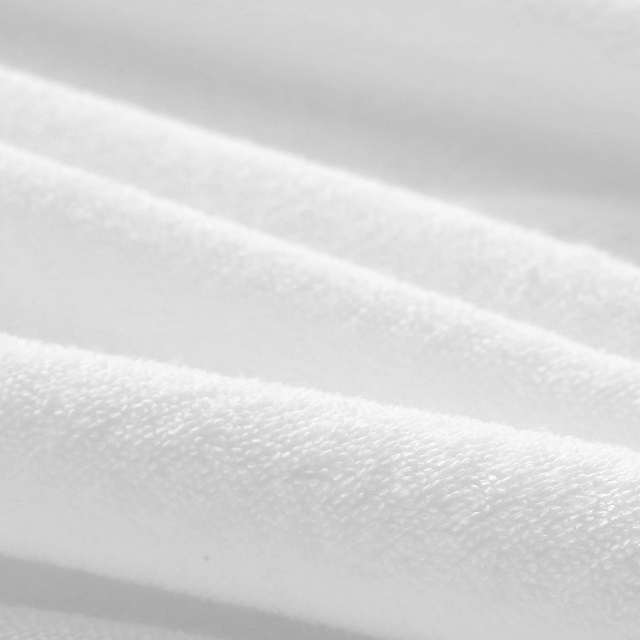 130 г/м2 белая махровая ткань, 80% хлопок, 20% полиэстер, ламинированная ТПУ/водонепроницаемый/дышащий/пылевой клещ
