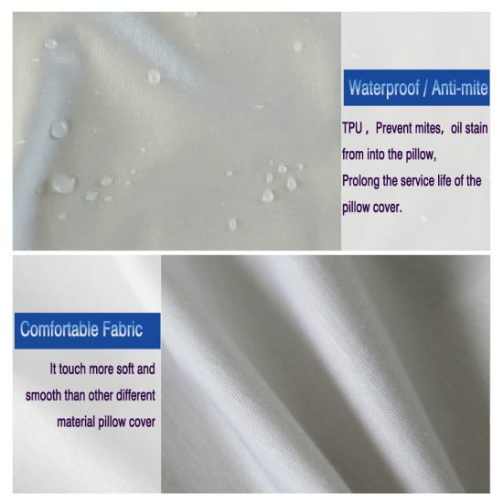 2 упаковки против пылевых клещей и бактерий, водонепроницаемая подушка на молнии
